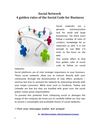 Social Network – the 4 golden rules of the Social Code for Business