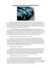 Acquire the best Phoenix Airport Rental car