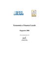Economia e Finanza Locale Rapporto 2008