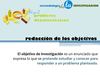 Redacción de Objetivos