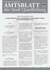 Amtsblatt der Stadt Quedlinburg Sonderausgabe 16. März 2013