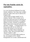 Par une fraiche soirée de septembre