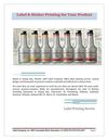 Custom label design and printing for your Products and Services | L&N Label Company