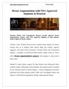 Breast Augmentation with FDA Approved Implants in Houston