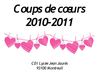 Coups de coeur 2010-2011