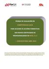Convocatoria de Probas de Avaliación para Competencias Clave