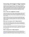 Interacting with Google In-Page Analytics