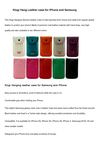 Klogi Hang Leather case for iPhone and Samsung