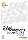 Debat orientation budgétaire 2013