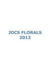 JOCS FLORALS 2013