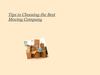 Tips to Choosing the Best Moving Company