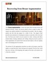 Recovering from Breast Augmentation 