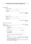 CONTRAT DE LOCATION DE TERRAIN NU