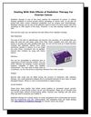 Dealing With Side Effects of Radiation Therapy