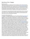 Make Money Online - Blogging
