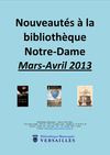 Nouveautés Notre-Dame mars-avril 2013