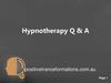Hypnotherapy Q & A