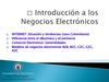 Introduccion a los negocios Electronicos