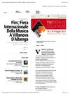 Fim: Fiera Internazionale Della Musica A Villanova D'Albenga