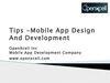 Tips about Mobile Application Design and Development