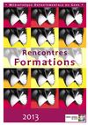 Programme des formations de la médiathèque départementale du Gers en 2013