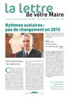 Lettre du Maire n°105 Décembre 2012