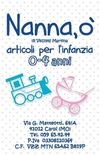 Biglietto da Visita per negozio Nanna o' di Carpi (Carpi)