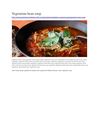 Vegetarian bean soup - gestational diabetes recipe