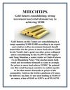 MTECHTIPS;- Gold futures consolidating; strong investment and retail demand key to achieving $1500