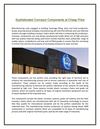 Sophisticated Conveyor Components at Cheap Price