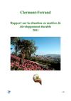 Rapport du Développement durable à Clermont - 2011