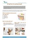 DIY gift box for packing the gift