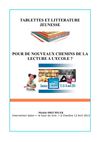Tablettes et littérature jeunesse - Pour de nouveaux chemins de lecture à l'école ?
