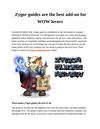 Zygor guides are the best add-on for WOW lovers
