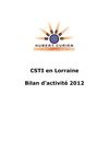 Bilan régional de la CSTI en Lorraine année 2012