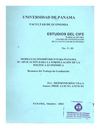 Modelo econométrico para panamá, su aplicación para la formulación de la política económica - Profesor Hedmon...