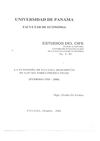 La economía de panamá : Desempeño de los sectores productivos Período 1980 - 2000: Profesor Ovidio De Freitas