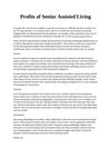 Profits of Senior Assisted Living 