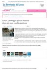 LA PROVINCIA DI LECCO 19.05.13
