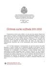 Cronica del curso cofrade 2011-2012