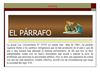El párrafo