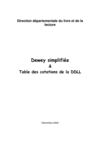 Dewey simplifiée