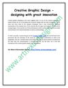 Creative Graphic Design – designing with great innovation