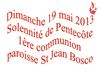 1ère communion 2013 St Jean Bosco