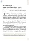 L’Afghanistan, des résultats en demi-teinte 
