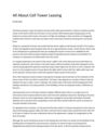 All About Cell Tower Leasing