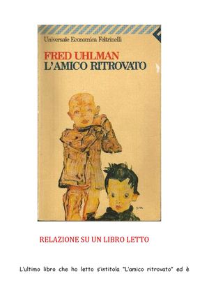 Personaggi principali di l'amico ritrovato