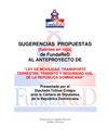 Sugerencias de FundaReD al Anteproyecto de Ley de Movilidad