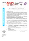 Communiqué de presse : "Les organisations communiquent suite à l'intersyndicale du 15 mai 2013"