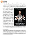 Get Five Business Secrets of Mark Zuckerberg